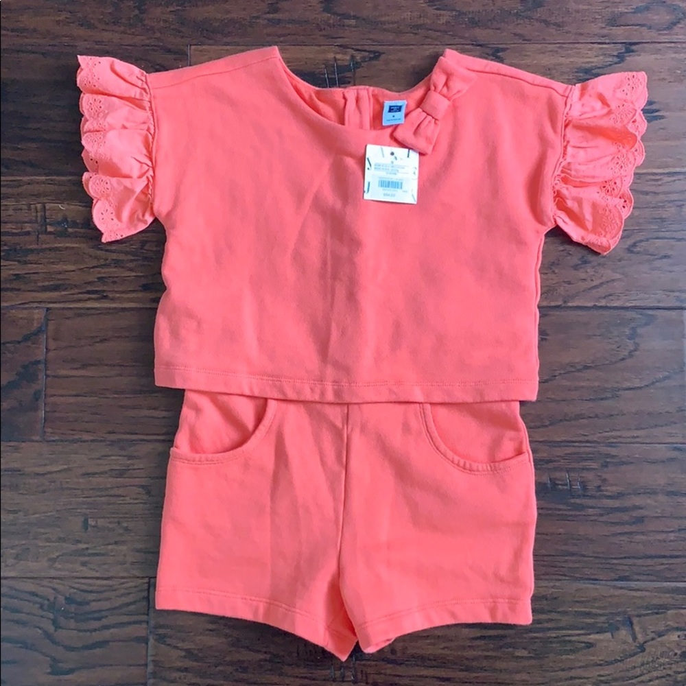 NWT Coral Romper sz 5